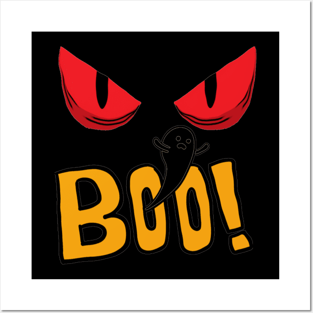 Halloween Boo Wall Art by ShubShank